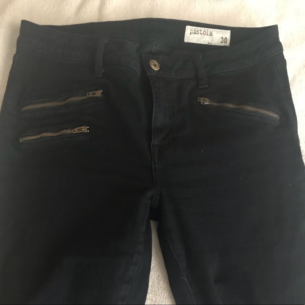 Skinny Black Moto Jeans (Stitchfix)
